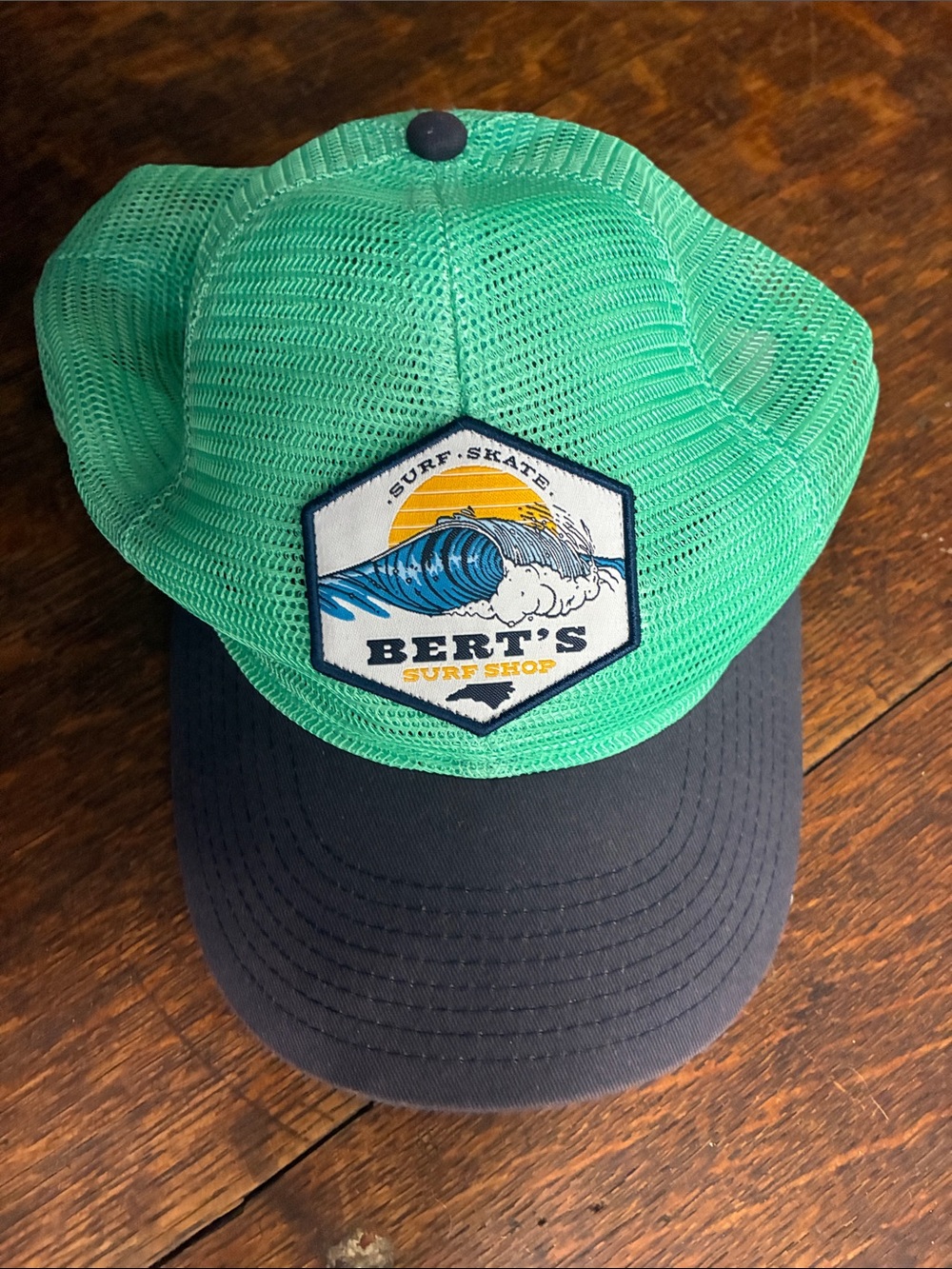 Authentic classic COOL Sporty Spice! Cute COED Green Mesh Trucker Hat 🧢